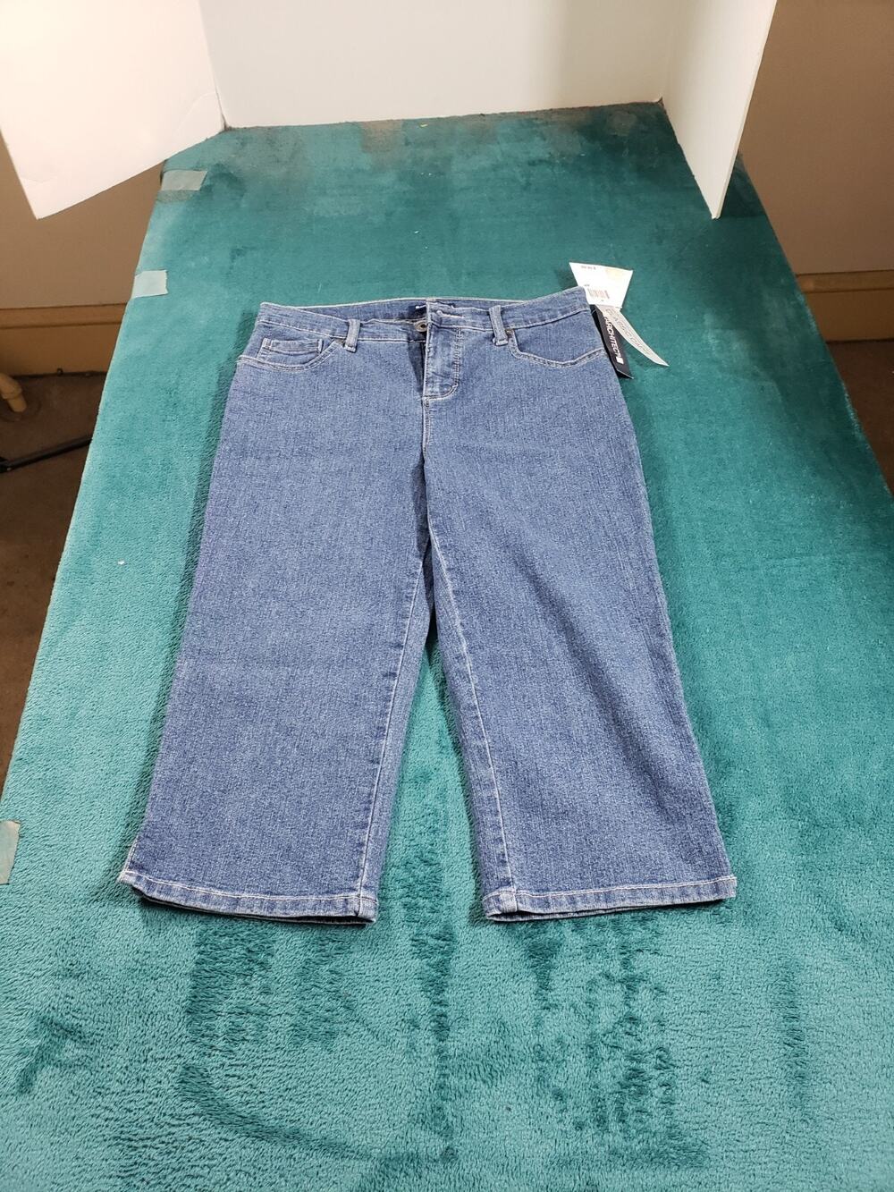 Architect Jeans Sz 4 Petite Womens Blue Denim Pants Ladies Mid Rise Capri NWT